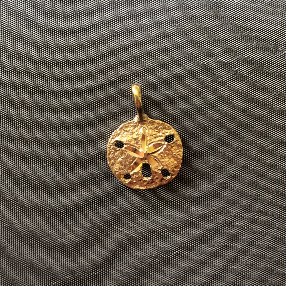 ✨Beautiful sand dollar golden charm✨